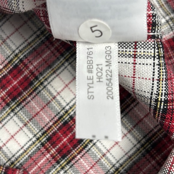 J Crew Oxford Button Down Shirt Men's L Red Plaid Long Sleeve - Picture 9 of 9